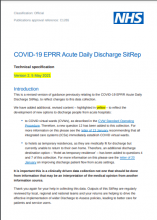 COVID-19 EPRR Acute Daily Discharge SitRep: Version 2 [Updated 5th May 2021]